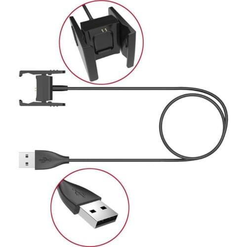 Smart Watch USB Charger Smart Bracelet Charging Cable cord with Standard USB ports for Fitbit Charge 2 wireless band Charging