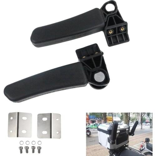 Universal Motorcycle Foldable Rear Case Box Seat Passenger Arm Rest Armrest for BMW R1200GS F800GS for Yamaha