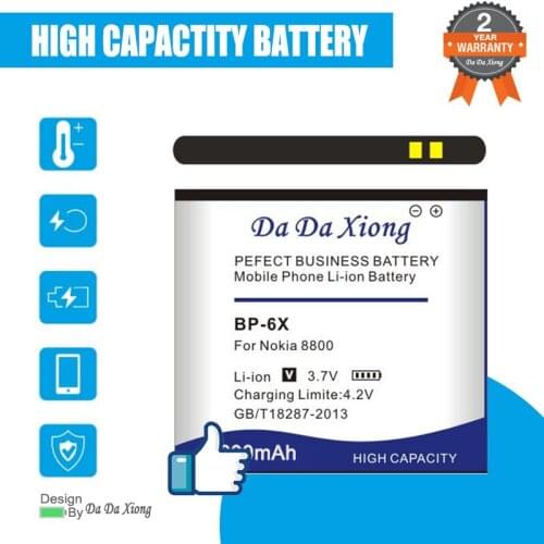 High quality 3100mAh BP-6X Li-ion Phone Battery for Nokia 8800 8860 8800 Sirocco N73i