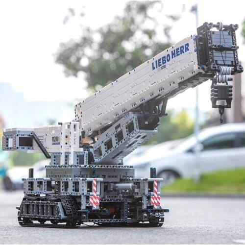 MOULD KING 17002 Technic APP Remote Control LIEBHERRS LTM 11200 Excavator Truck with MOC-20920 Building Blocks Kids Toys 42082
