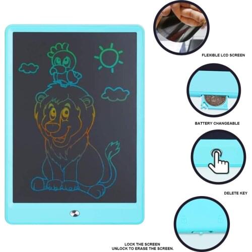 10Inch Colorful Doodle Board LCD Drawing Pad Educational Toys Writing Tablet Learning Toy for Kids Childrens Day Birthday Gift