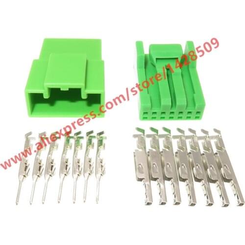 10 Sets 7 Pin Auto Low Speed Automatic Brake ACS Plug Active City Stop Wire Socket Female Male For Ford IL-AG5-7S-S3C1