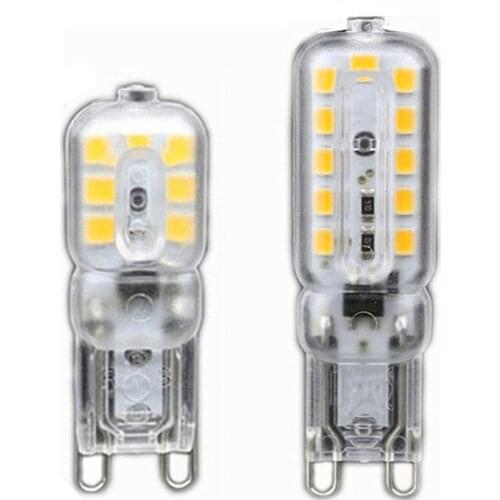 10X Dimmable Led G9 3W 5W AC 110V 220V G9 lamp Led Corn bulb LED Spotlight Chandelier light Replace 30/40W halogen lamp light