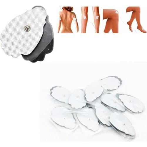 20pcs Non-woven Adhesive Gel Paste Snap Electrode Pads Slim Patch Electrodem Sticker for EMS Tens Therapy Massager Machine