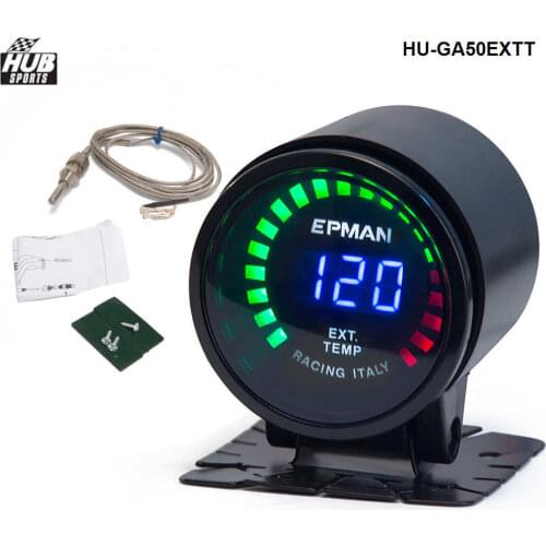 2015 New EPman racing 52mm Smoked LED Exhaust Gas Temp Temperature EXT Gauge with Sensor For Toyota rav4 HU-GA50EXTT