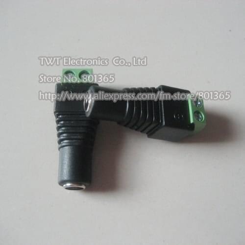 5.5 x 2.1mm CCTV DC Power Female Jack Connector 2.1mm Female DC Power Jack Plug Adapter Connector Plug,100pcs Free Shipping