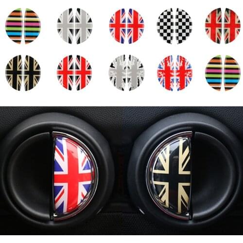 Car Interior accessories Pull Handle Sticker For BMW MINI COOPER R56 R55 R60 R61 Countryman F55 F56 F60 3D Crystal Epoxy
