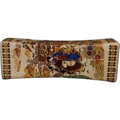 Antique porcelain powder maid pillow ceramic pillow Japanese beauty pillow