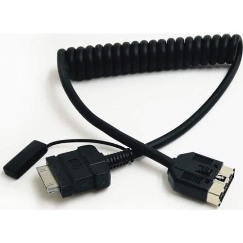 Biurlink For Land Rover Range Rover for Jaguar for iPhone iPod Interface Aux Auxiliary Audio Input Cable Adapter