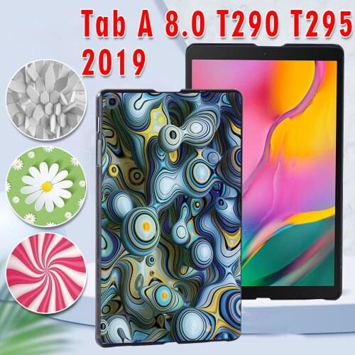 Case for Samsung Galaxy Tab A 8.0 (2019) T290/T295 3D Printed PC Plastic Protective back Tablet shell Cover + Free pen