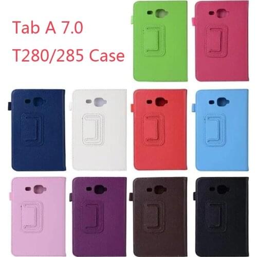 For Samsung Galaxy Tab A A6 7.0 SM-T280 SM-T285 Stand PU Leather Flip Smart Cover Case For Samsung T280 T285 tablet cover