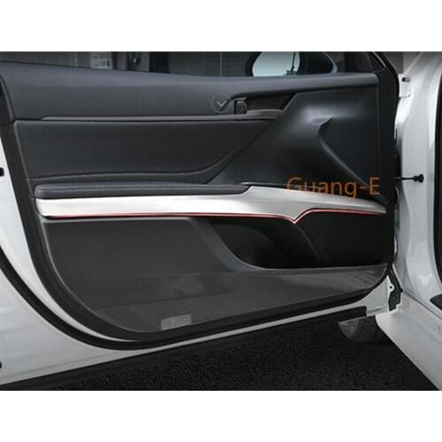 For Toyota New Camry XV70 2017 2018 2019 2020 Car Styling Cover Detector Stainless Steel Inner Door Bowl Trim Strip 4pcs