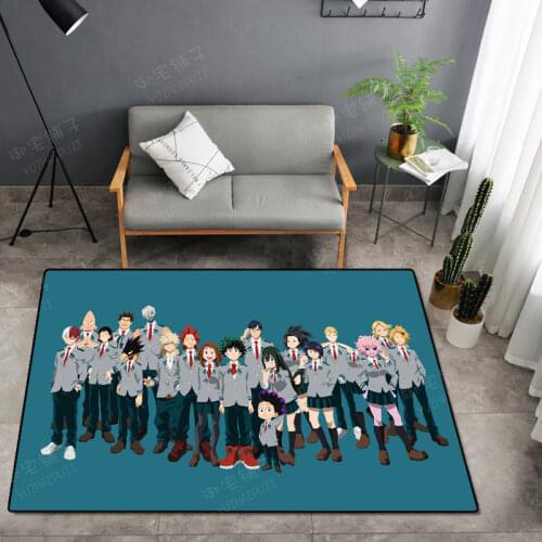 Anime My Boku No Hero Academia Floor Rug Carpet Bedroom Doormat Non-slip Mat Cartoon