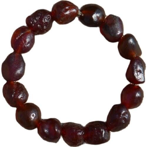 Natural Xinjiang Golden Jade Bead Bracelet Bracelet Mens And Girls' Classic Bracelet