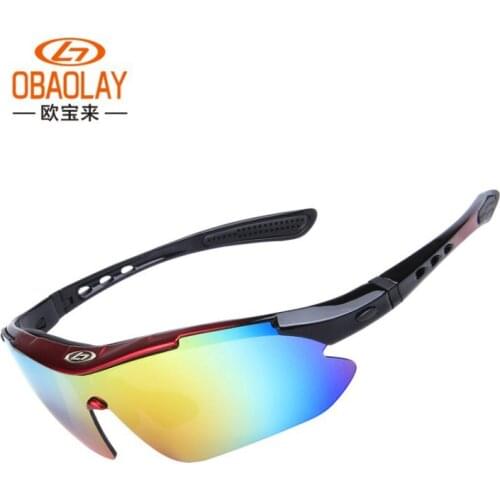 OBAOLAY Popular Cycling Equipment 0089 Cycling Glasses Set Polarized Riding Glasses Outdoor Sports Cycling Glasses Glasses