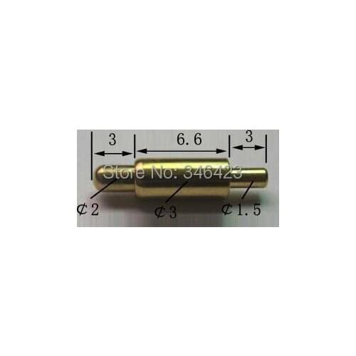 [PR] pogo pin connector Pin no pads through band tail thorn plate welding bold gold-plated copper Free Shipping