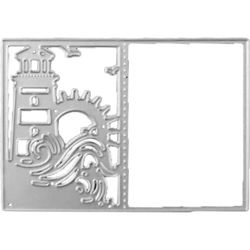 Sunrise Lighthouse Metal Cutting Dies Stencil DIY Scrapbooking Album Paper Card N0PA