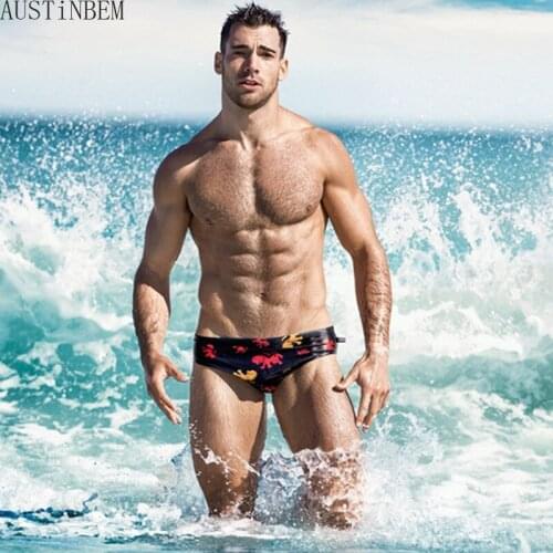 Sexy animal print swimsuits men swimming trunks sunga masculina beach board shorts men swimwear bikinis bathing suits