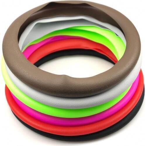 Car Silicone Steering Wheel Cover For Geely X7 Vision SC7 MK Cross Gleagle BOUNS M11 INDIS VERY GX7 SX7 ARRIZO