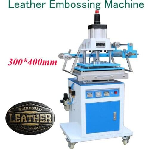 Leather Embossing Machine 220V Electric Pneumatic Hot Stamping Machine 1500W Gold Foil Press Table Stamper Tool ZY-819M