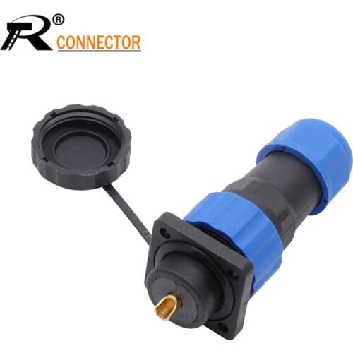 1pc IP68 Waterproof Square Connector SP20 Aviation Pug Male&Female Socket 1/2/3/4/5/6/7/9/10/12/14 pin Industrial Power Adapter