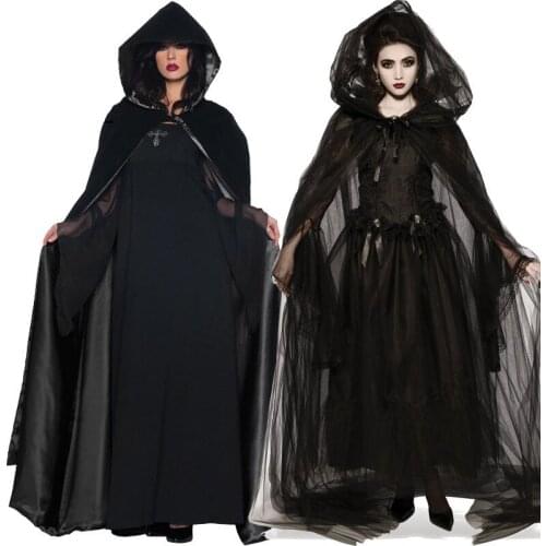 Vampire Day Of The Dead Witch Gothic Bride Scary Costume Women Halloween Dress Carnival Party Horror Devil Cosplay Outfit DL6059