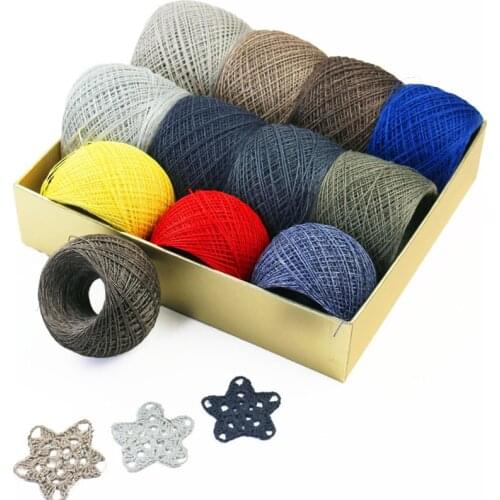 50g/Lot 1mm 100% Linen Hand Knitting Yarn Lace Crochet Yarn Weaving Thread to knit Crocheted Knitted line needlework handmade