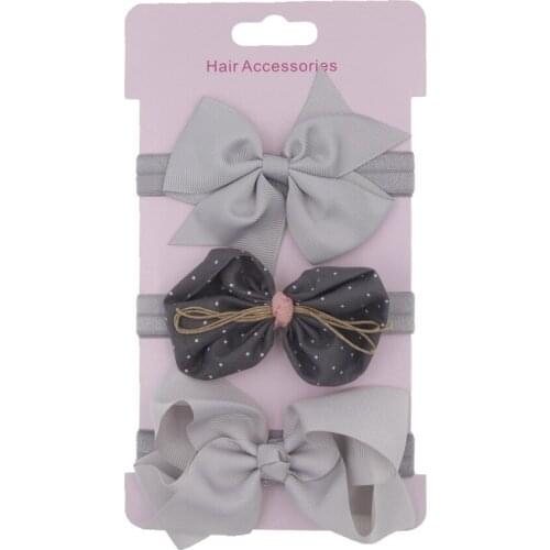 3PC/Set lovely Childrens series Bow knot Head Bands For Baby Sweet Hair Bands Hair Accessories HeadWear Headdress