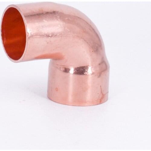 35mm ID x 35mm OD x 1.5mm Thickness Copper 90 Elbow Short Radius Scoket Weld End Feed Coupler Plumbing Fitting Water Gas Oil