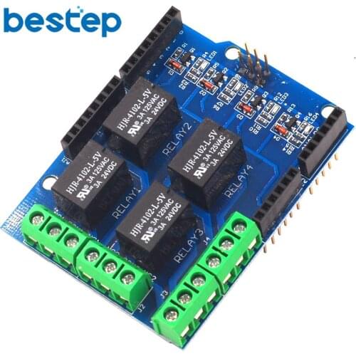 4 channel 5v relay shield module Four channel relay control board relay expansion board for Arduino mega 2560