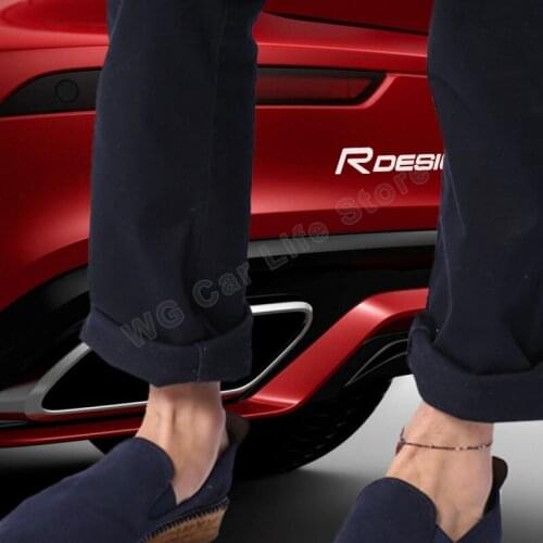 4pcs Car Vinyl Hood Decal Stickers For Volvo R Design Car Stickers Decoration Accessories Personality Decals