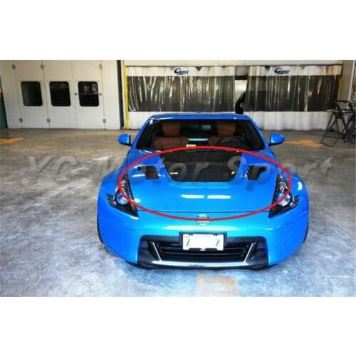 Car Accessories Carbon Fiber JP-R Style Hood Bonnet Fit For 2009-2014 370Z Z34 Hood Cover Car-styling