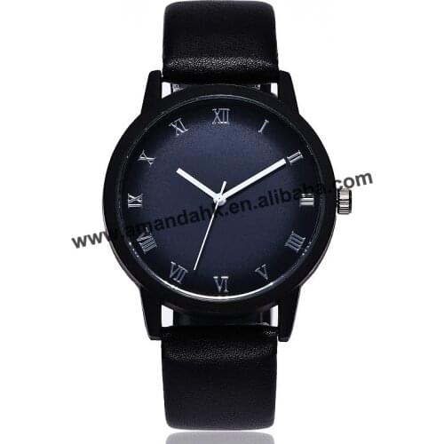 Fashion Casual Roman Number Women Men Ladies Watches Hot Sale Leather Dress Quartz Wrist Watch Women Dress Watches sb18091009