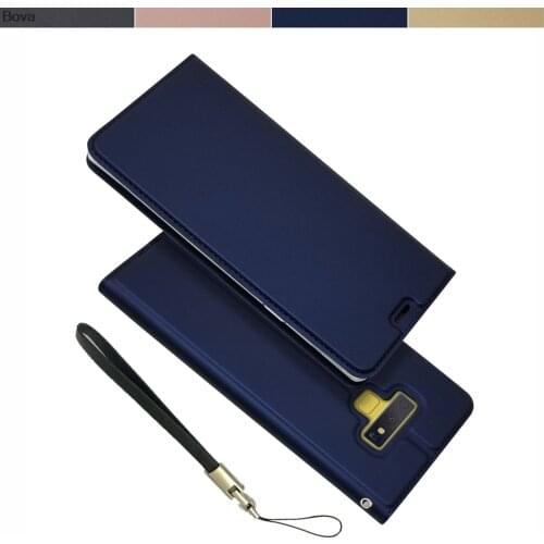 Wallet Case for Samsung Galaxy Note9 N960F N960U N9600 Drop-proof fold Phone Case Magnetic attraction Ultra-thin Matte Touch