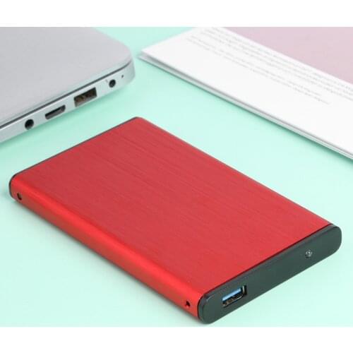 2.5 Hard Drive Case SATA III II I to USB3.0 External HDD SSD Enclosure Tool Free HDD Case with USB Cable Pouch New