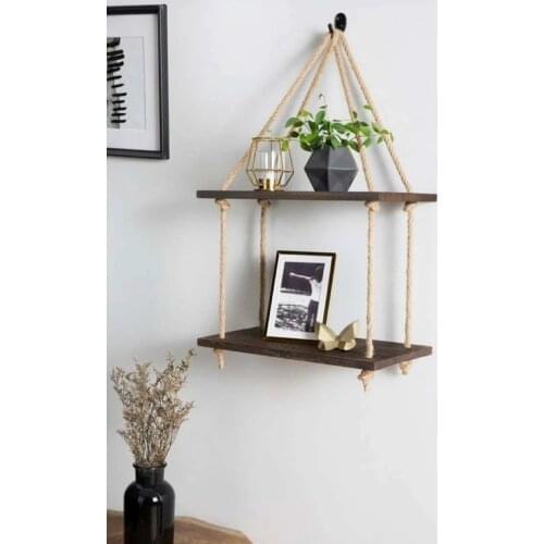 Decorative Handmade 2 Floor Wooden Shelf Bookshelf Flower Shelf Your Living Spaces It is Handmade From Natural Wood