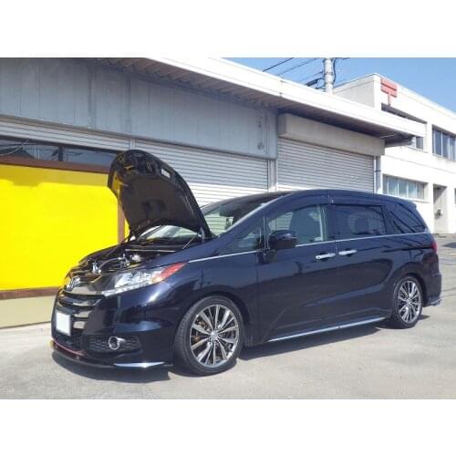For 2013-Honda ODYSSEY RC1 Mini Van Front Hood Bonnet Gas Struts Lift Support Shock Damper Carbon Fiber