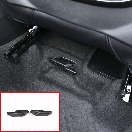 For BMW X1 F48 2016-2019 For BMW 2 Series F45 F46 Car Accessories 2 Pcs Black Seat Outlet Air Outlet Vent Protect Cover Trim