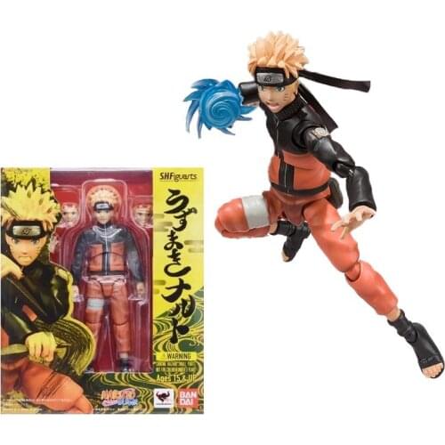Bandai Original S.h.figuarts Naruto Shippuden Uchiha Sasuke Brothers Battle Edition Action Figure Pvc Model Collectible Toys