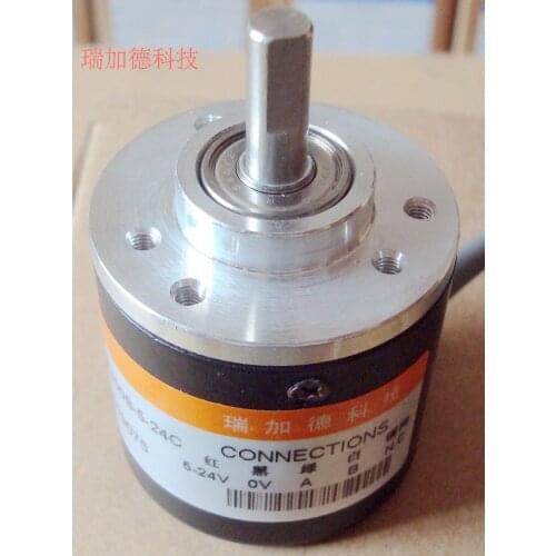 Photoelectric Rotary Encoder/outer Circle 38, Axis 6/pulse Number 500/600/800/1000/1024/1200