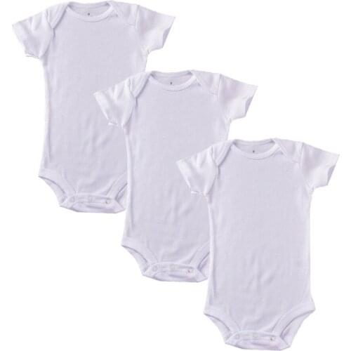 10pcs /lot Good quality White Cotton Clothing Jumpsuit for children