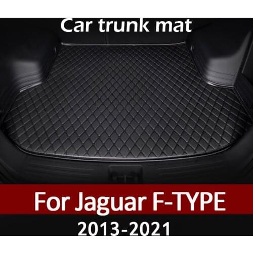MIDOON leather car trunk mat for Jaguar F-TYPE 2013 -15 16 17 2018 2019 2020 2021 cargo liner carpet interior accessories covers