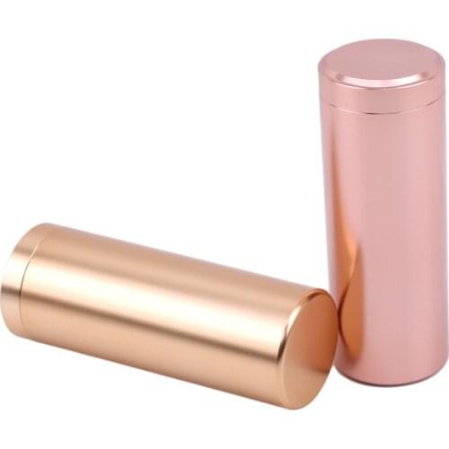 Mini Tea Box With Airtight Lids Canister For Coffee Tea Storage Loose Leaf Tea aluminum Containers Storage Teaware