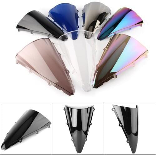 Motorcycle Windproof Windshield Windscreen For Yamaha YZF 1000 R1 2002-2003 Double Bubble ABS