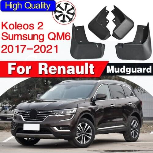 Set Molded Car Mud Flaps For Renault Koleos 2 2016 2017 2018 Mudflaps Splash Guards Mud Flap Mudguards Fender Front Rear Styling