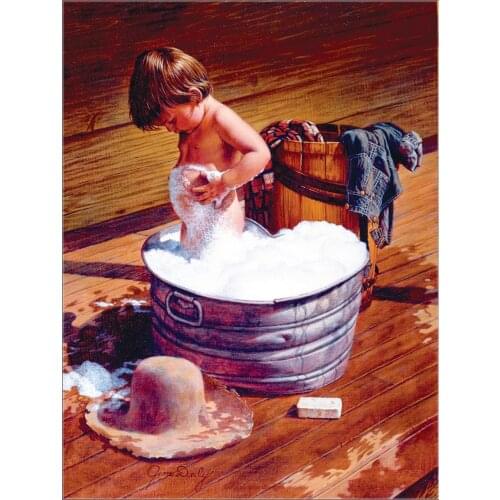 Embroidery Counted Cross Stitch Kits Needlework - Crafts 14 ct Aida Color DIY ART Handmade Decor - Saturday Night