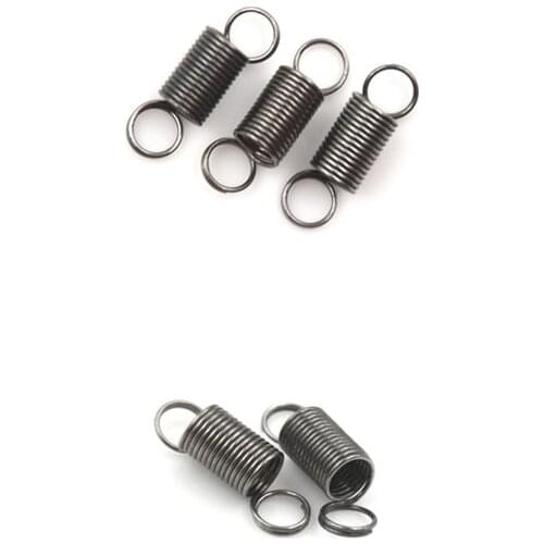 10pcs Tension Spring With Hook Stainless Steel Small Spring For Tensile DIY Toys Length:6 Mm Stretch To 30MM