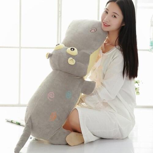 50cms New soft short plush hippo bolster toy, lovely cushion, pillow toys, birthday gifts