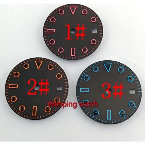 2018 New Arrival 28.MM BLIGER Sterile Dial Date Window Fit for MIYOTA 8215 821A ; mingzhu 2813,3804 Movement Watch Dial p867