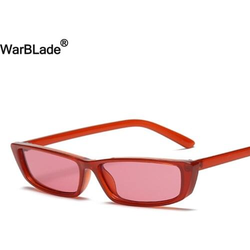 New Women Small Cat Eye Sunglasses 2018 Vintage Men Brand Designer Red Shades Square Sun Glasses UV400 Gafas De Sol WarBLade